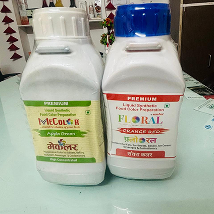 Food Colour (Liquid-synthetic) Manufacturer in Rajasthan, India, Haryana, Goa